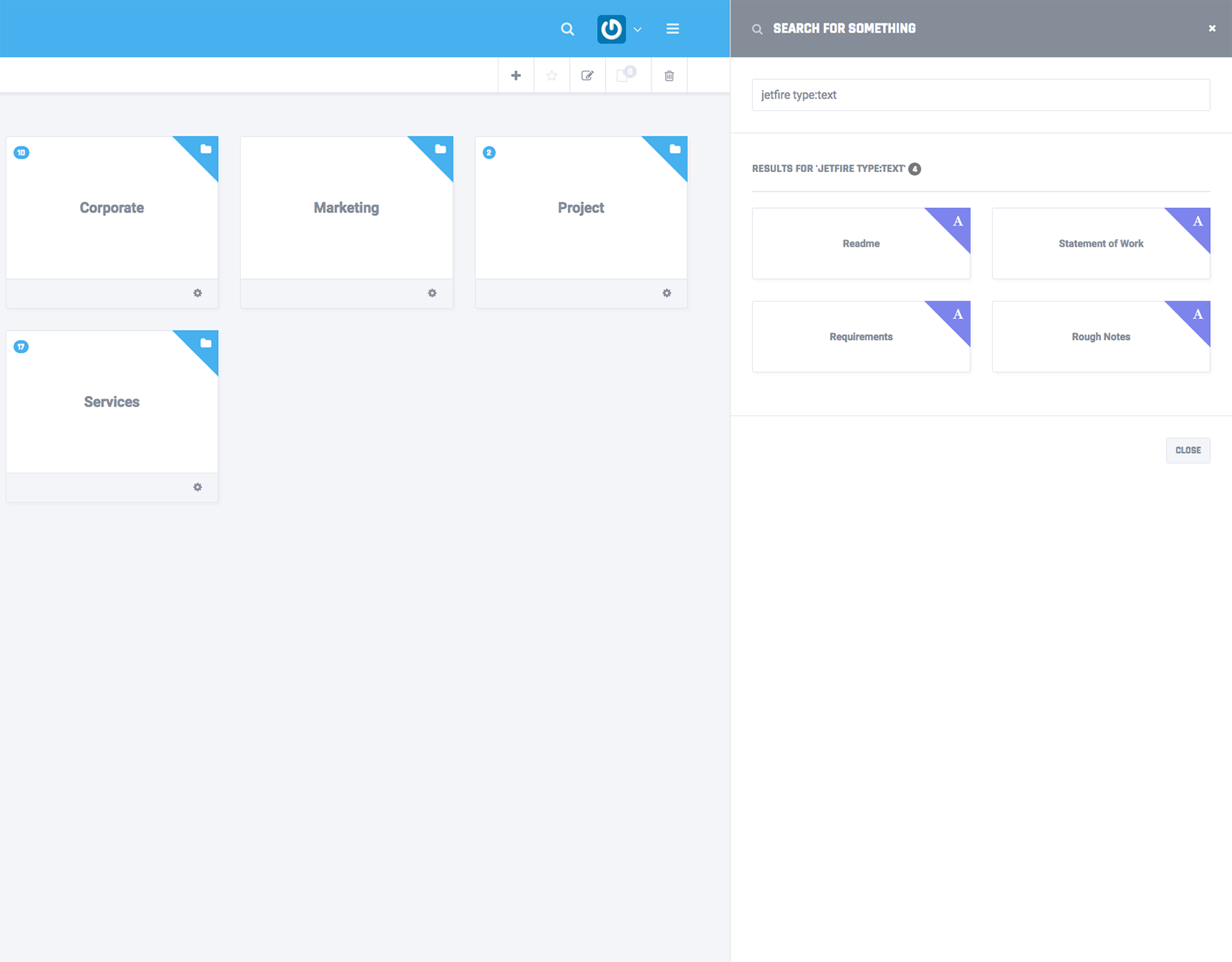 Index Grid View Search